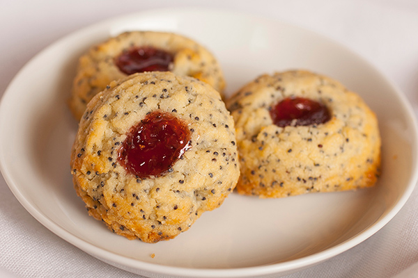 Poppyseed Thumbprint Cookies at Nichole's Fine Pastry, Fargo, ND