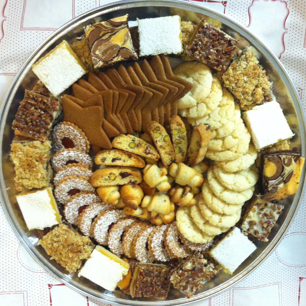 Holiday and Cookie and Bar Tray at NIchole's Fine Pastry, Fargo, ND