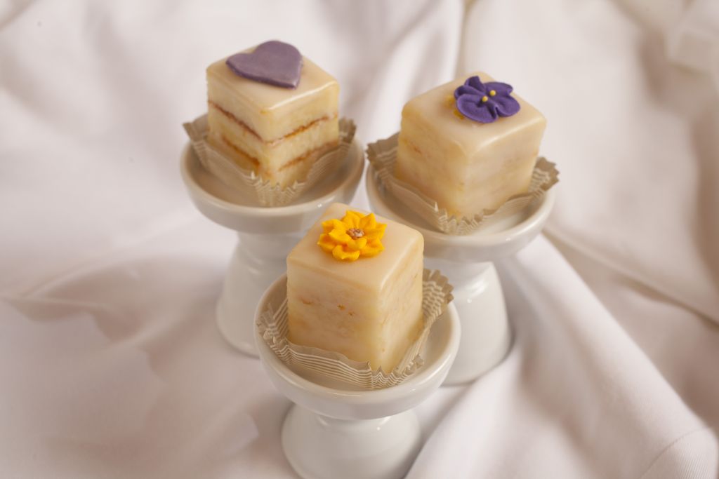 A trio of petit fours at Nichole's Fine Pastry, Fargo, ND