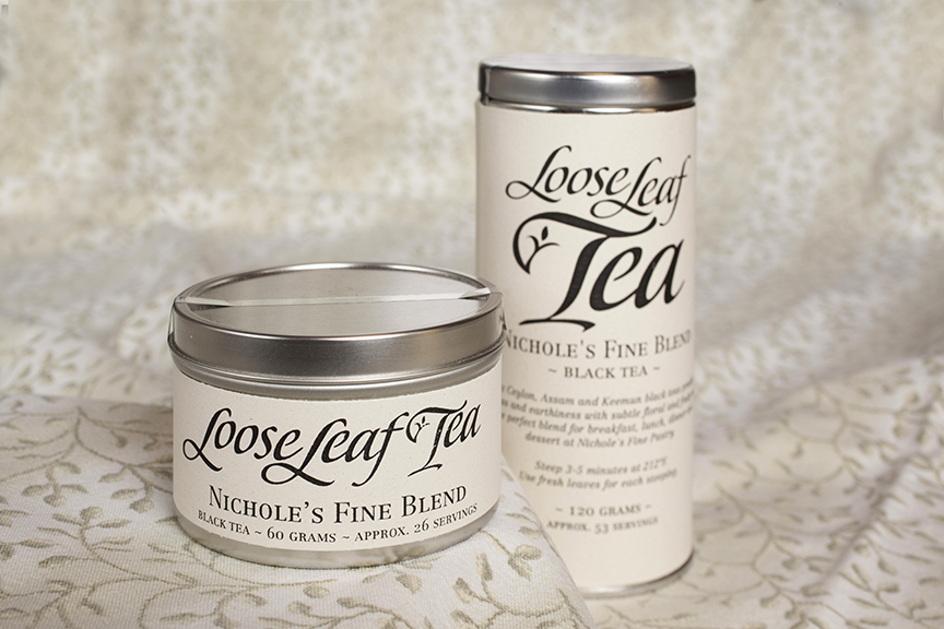 Nichole's Fine Blend Loose Leaf Tea Tins att Nichole's Fine Pastry, Fargo, ND