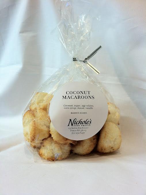 Coconut Macaroons at Nichole's Fine Pastry, Fargo, ND