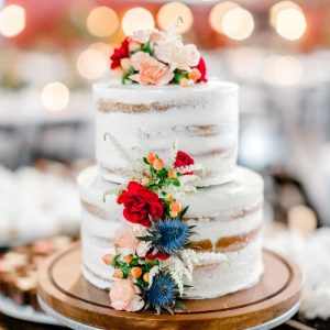 Naked Style tiered cake