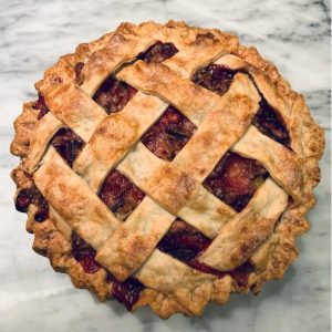 Strawberry Rhubarb Lattice Pie