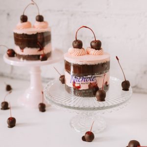 Cherry Chocolate Cake for Two